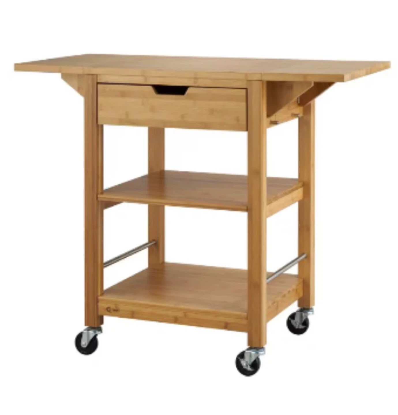 Trinity 24” Kitchen cart with drop leaf (Nee in Nox)