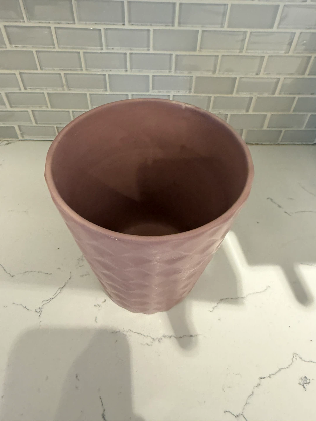 Ceramic Pink Flower Vase (free)