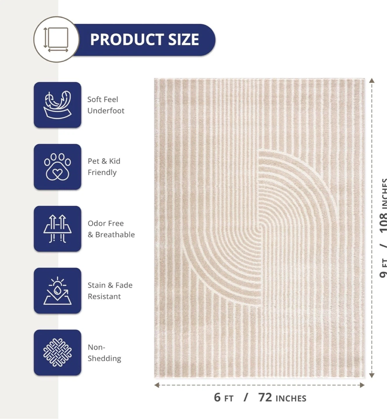 Abani Area Rug 6x9 - photo 5