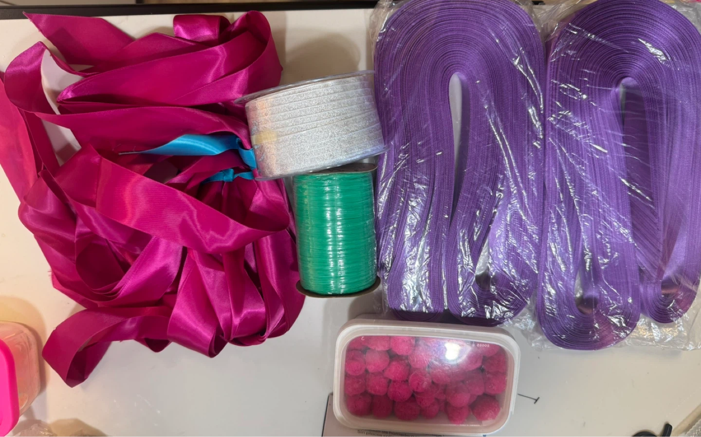 Satin Ribbon and Craft Supplies Bundle