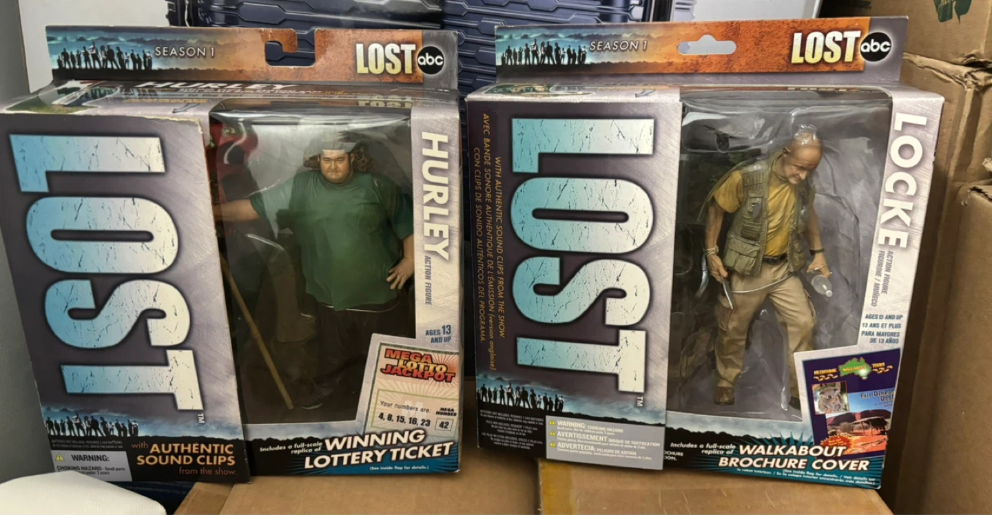 LOST Action Figures - Hurley & Locke (Season 1)