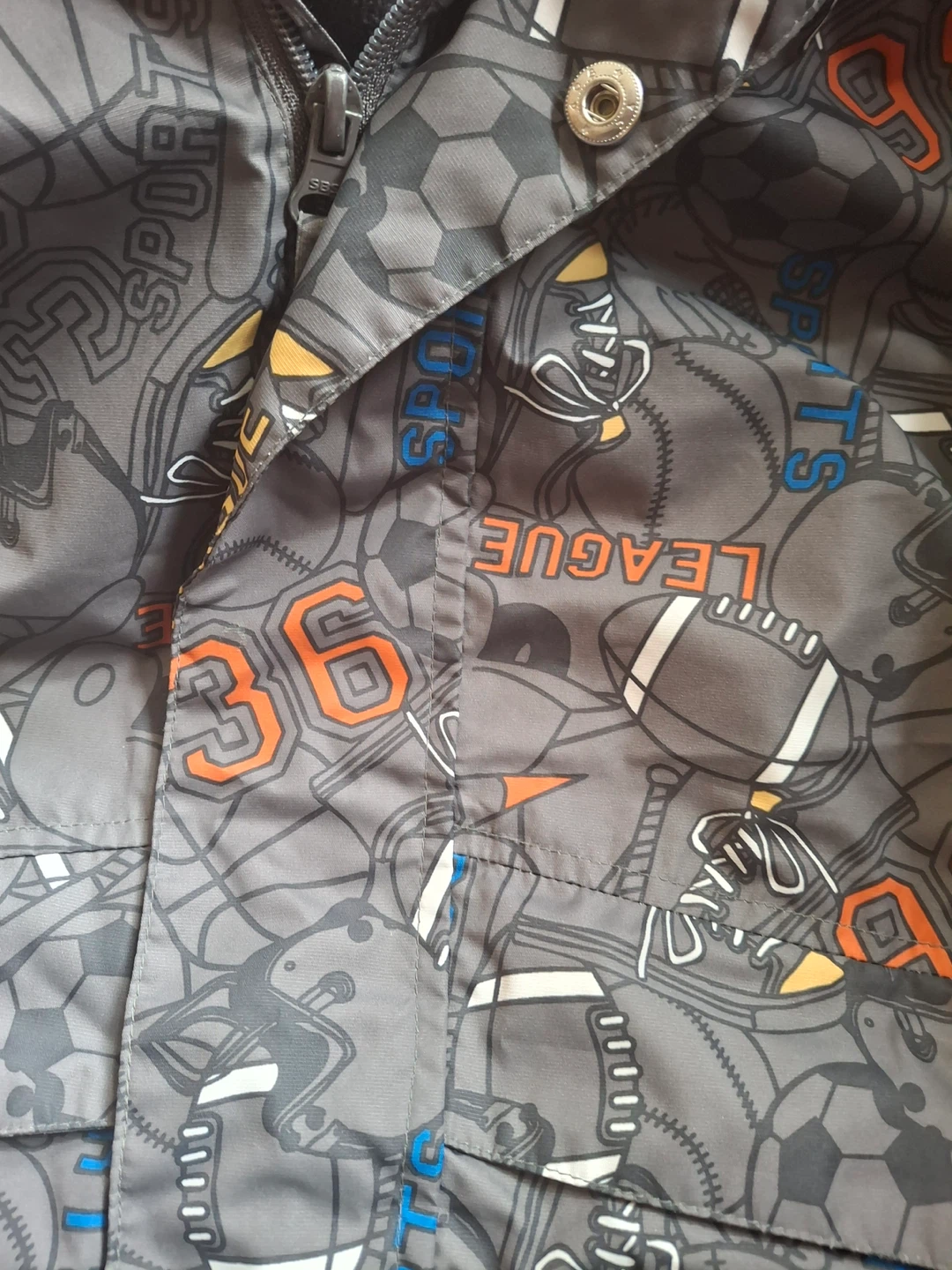 Kids sports print hooded jacket (The Children’s Place) - photo 4
