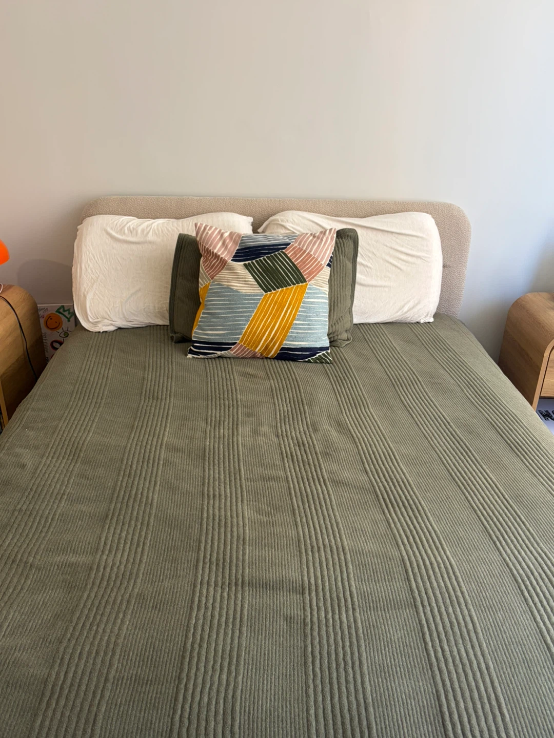 Bed Frame with Upholstered Headboard - photo 3