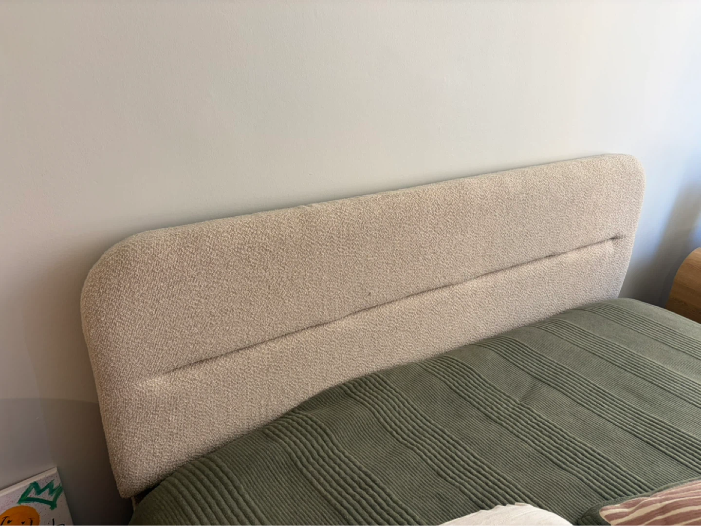 Bed Frame with Upholstered Headboard - photo 2