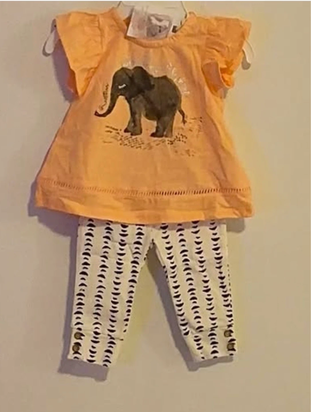 GIRLS 2PC LEGGINGS SUITE (SIZE: 6-9 MONTHS)