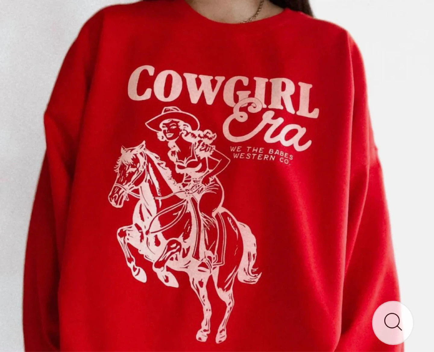 Red "Cowgirl Era" Graphic Sweatshirt - photo 3
