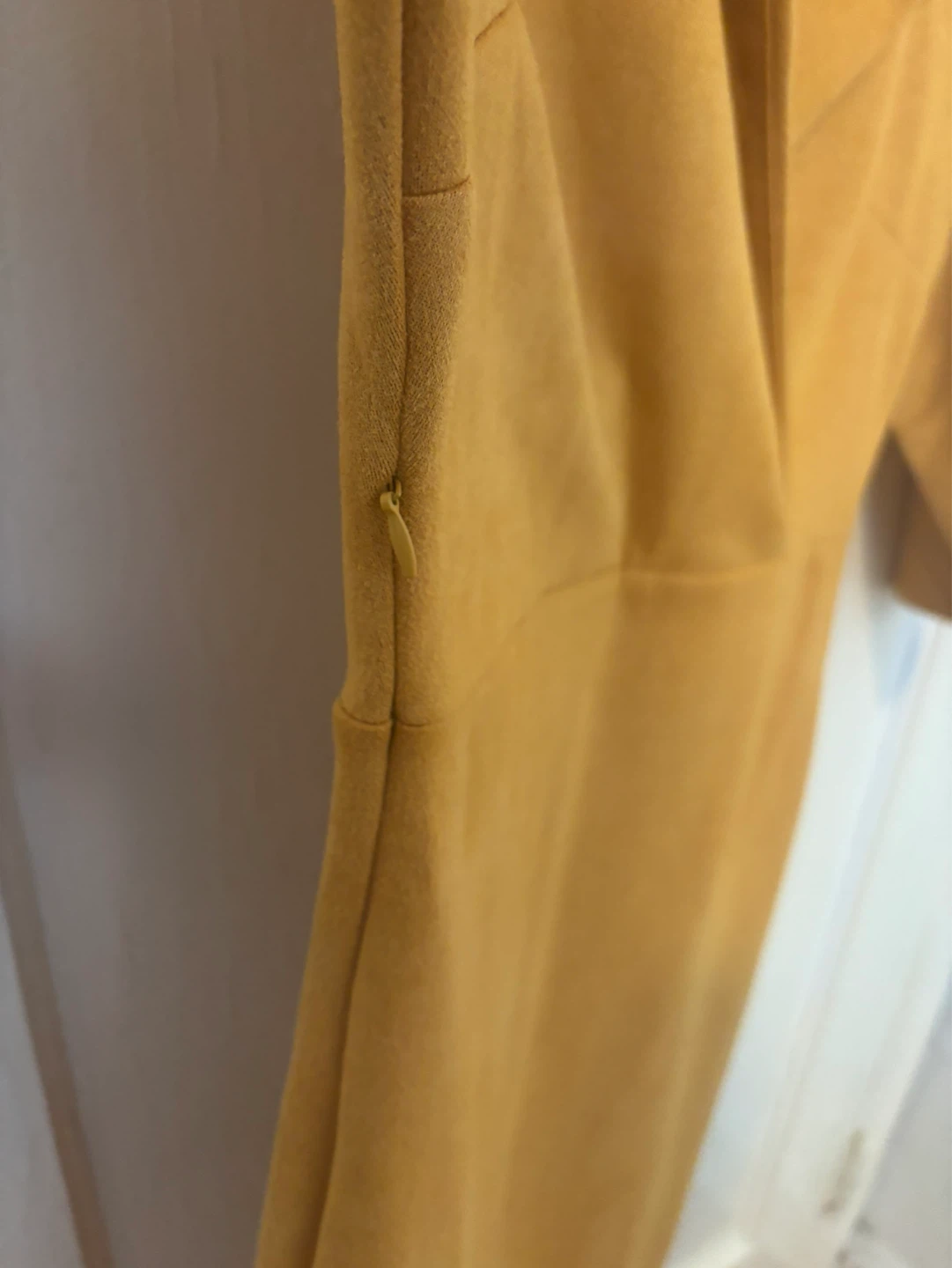 Women's Mustard Yellow Wrap Dress - photo 4