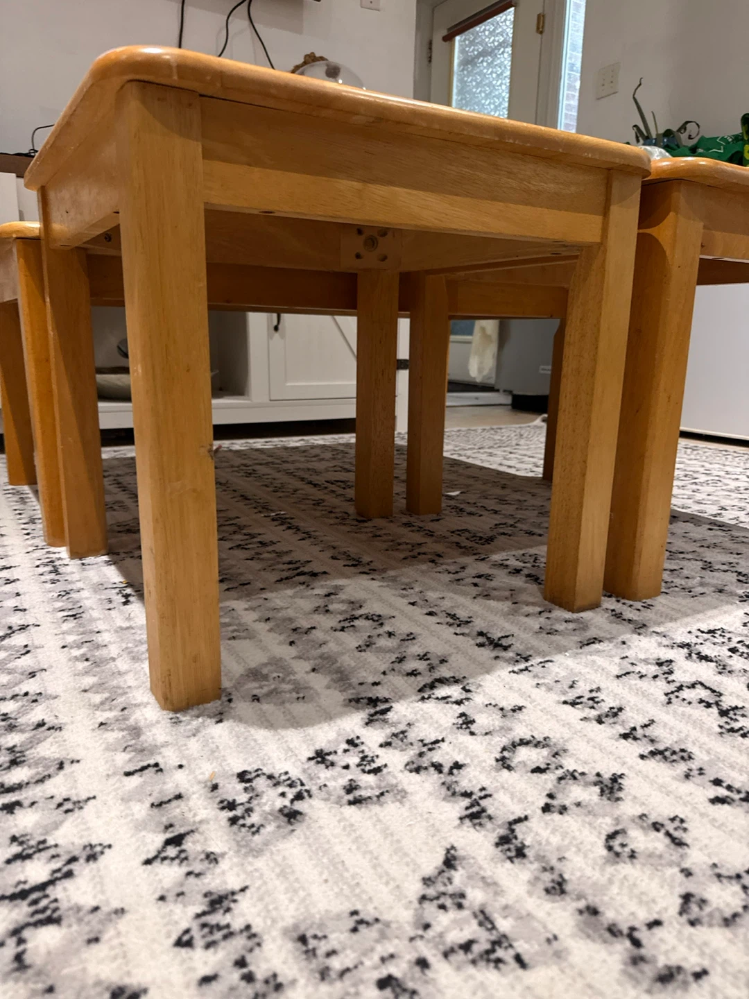 Wooden Set of Coffee table and Side  table - photo 3