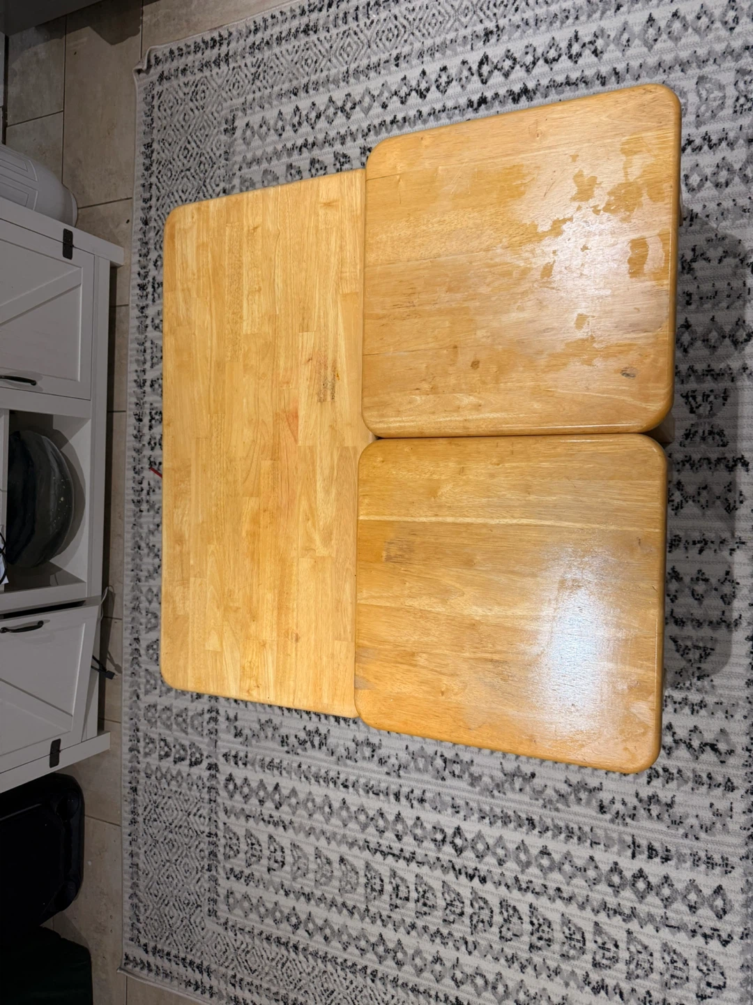Wooden Set of Coffee table and Side  table - photo 2
