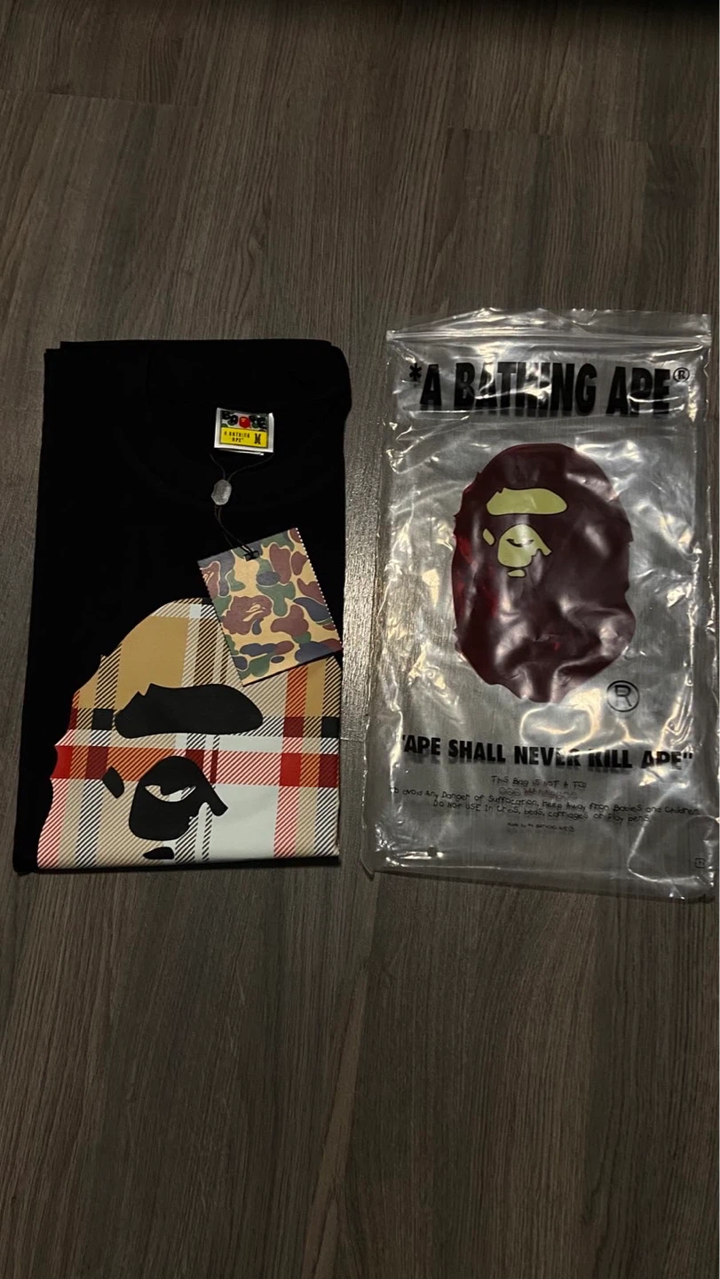 BAPE By Bathing Ape Black T-Shirt Size M