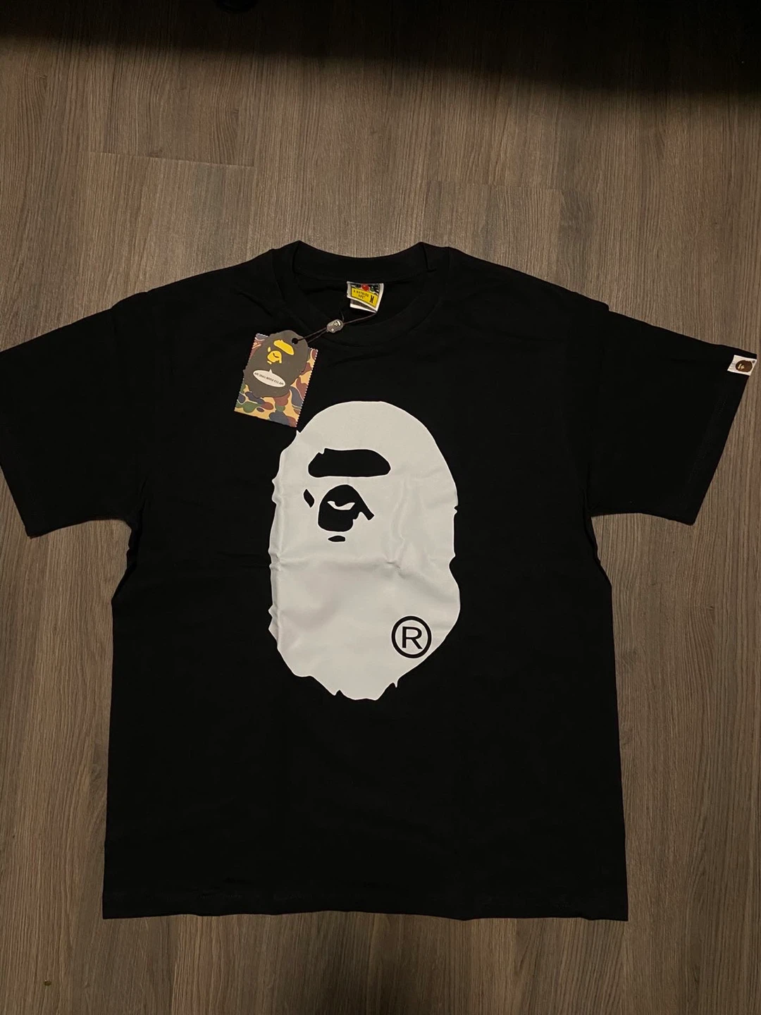 BAPE A Bathing Ape BAPEFACE T-Shirt Black Size M - photo 3