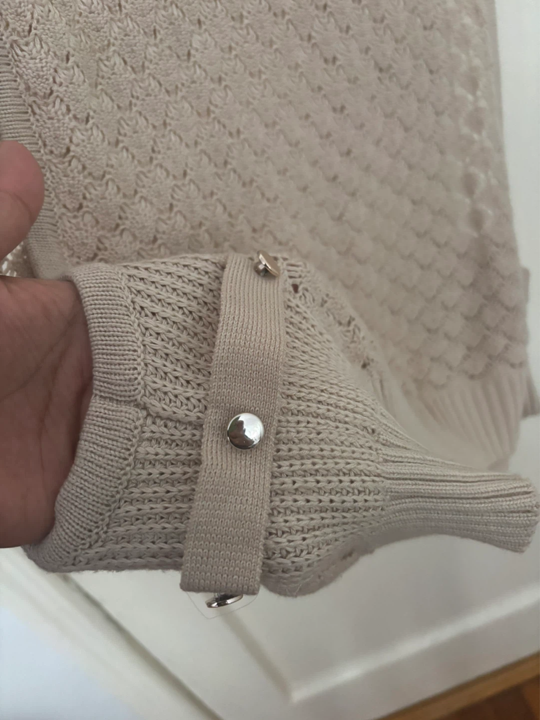 Tan Crochet Knit Vest - photo 5