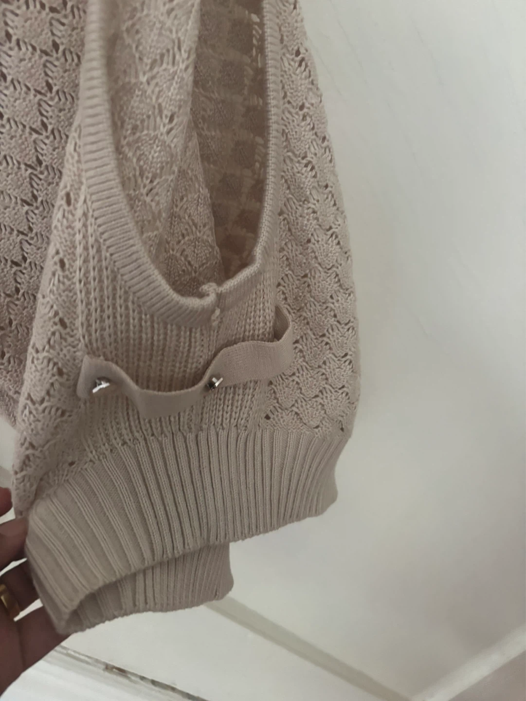 Tan Crochet Knit Vest - photo 4