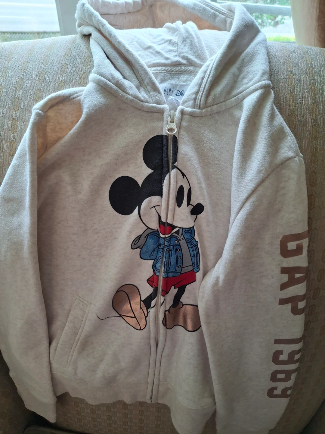 Gap Disney Mickey Mouse zip-up hoodie