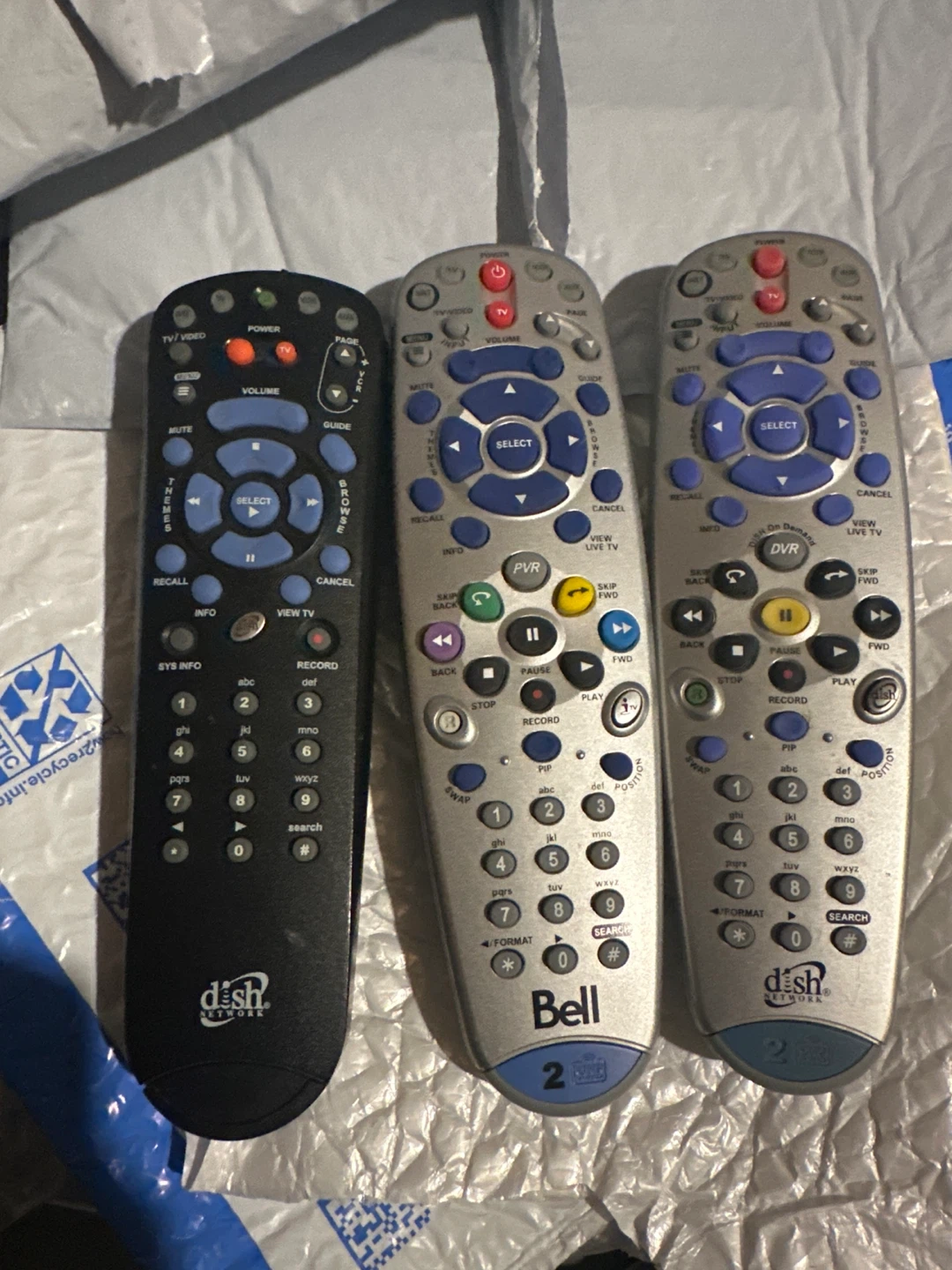 Dish Network & Bell Remotes - 3 Pack