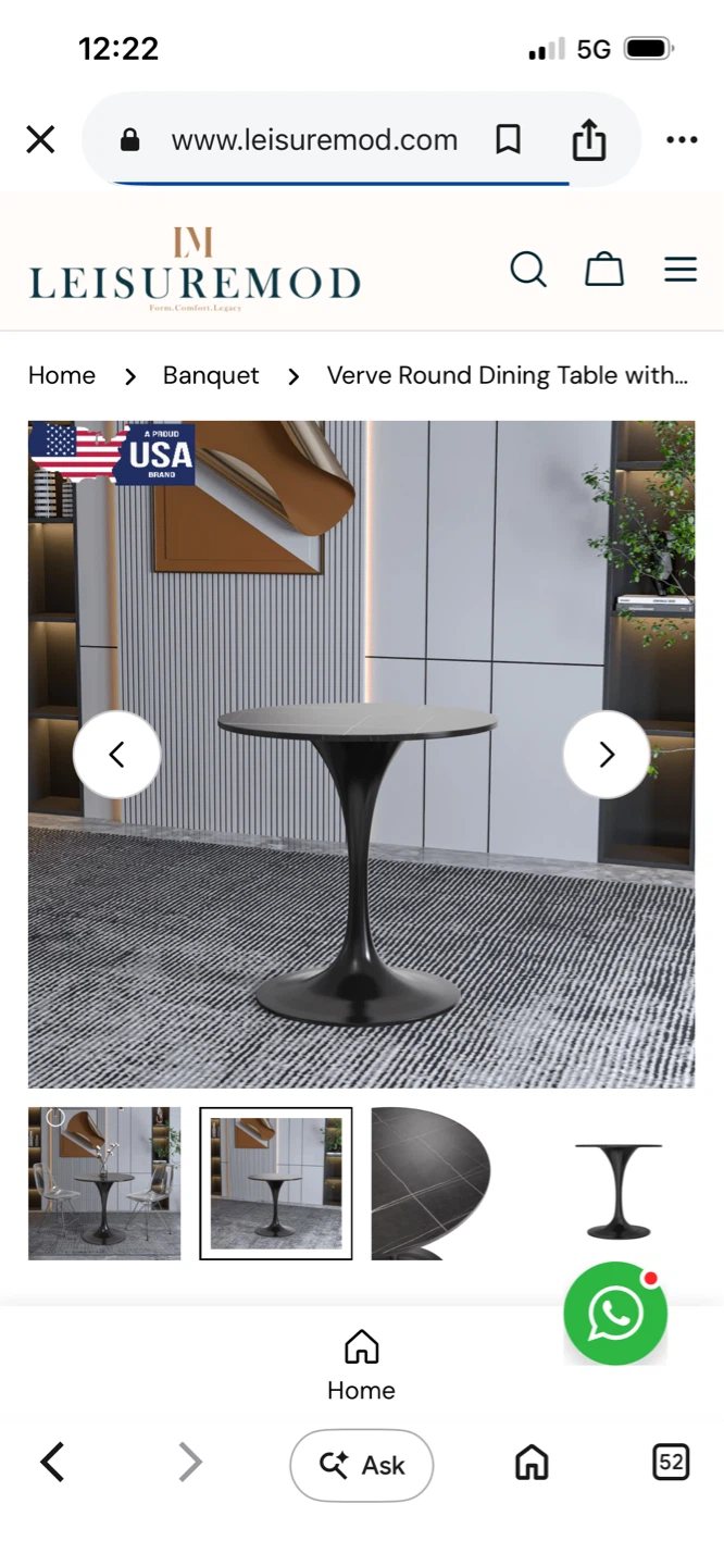 New LEISUREMOD Verve Round Dining Table