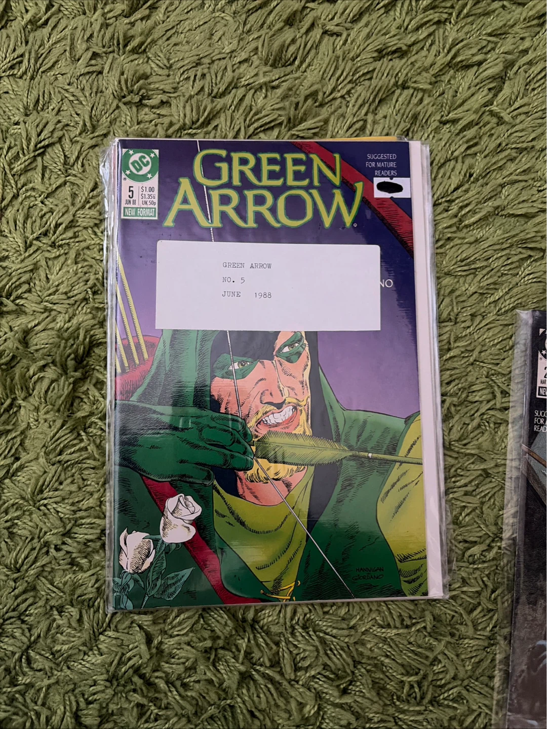 DC Green Arrow Comic Book - Issue #5, June 1988