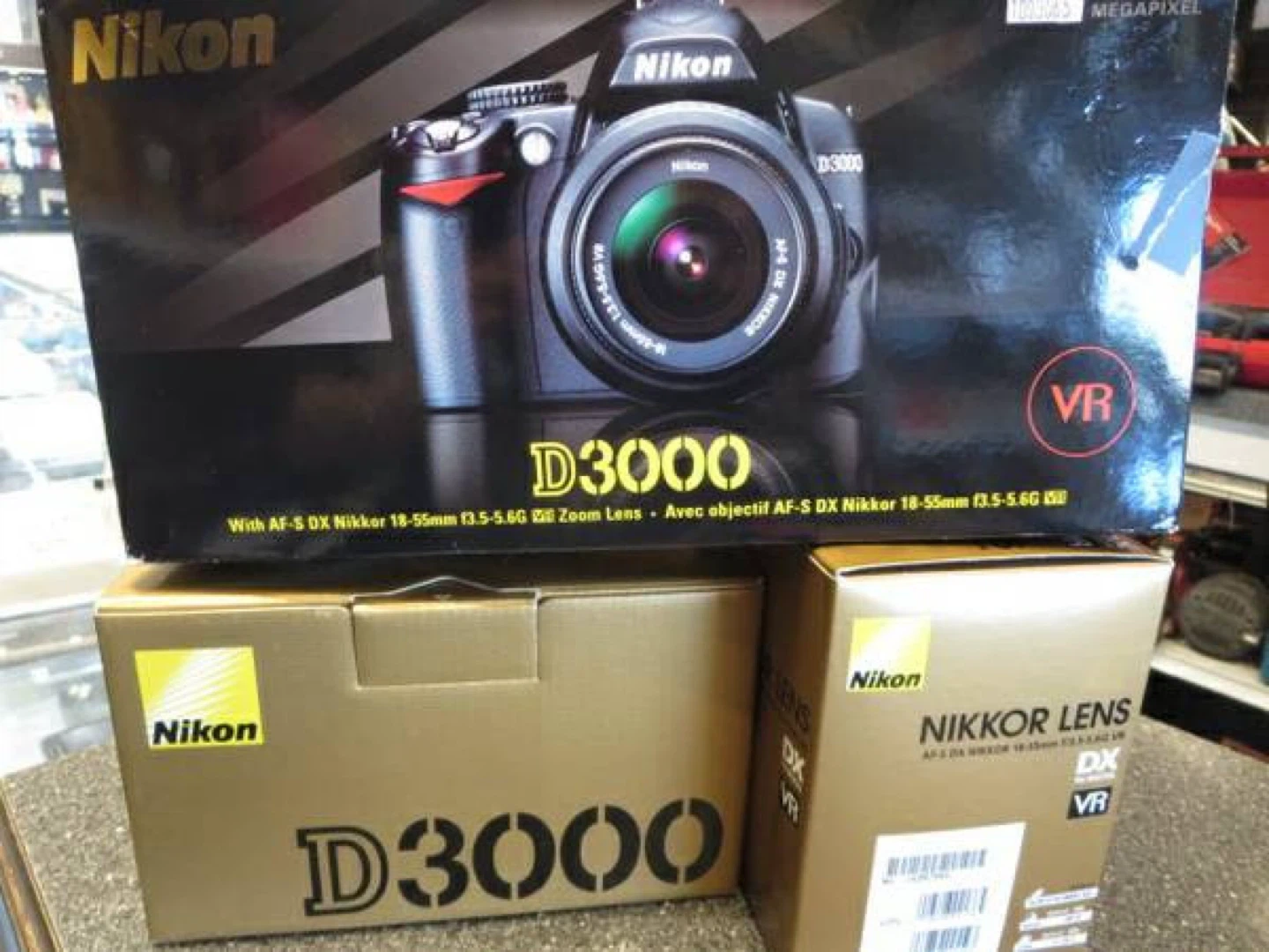 Nikon D3000 DSLR Camera with 18-55mm VR Lens