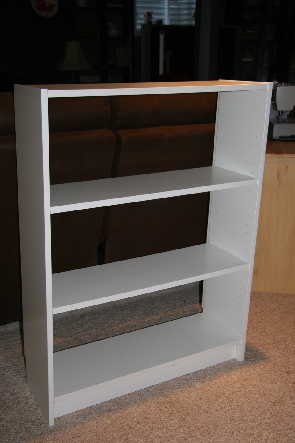 3 Ikea White Billy Bookcases