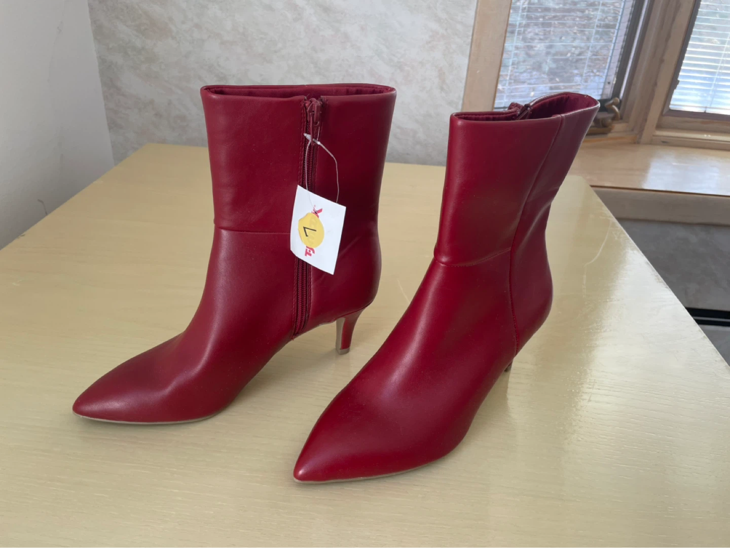 Red Ankle Boots