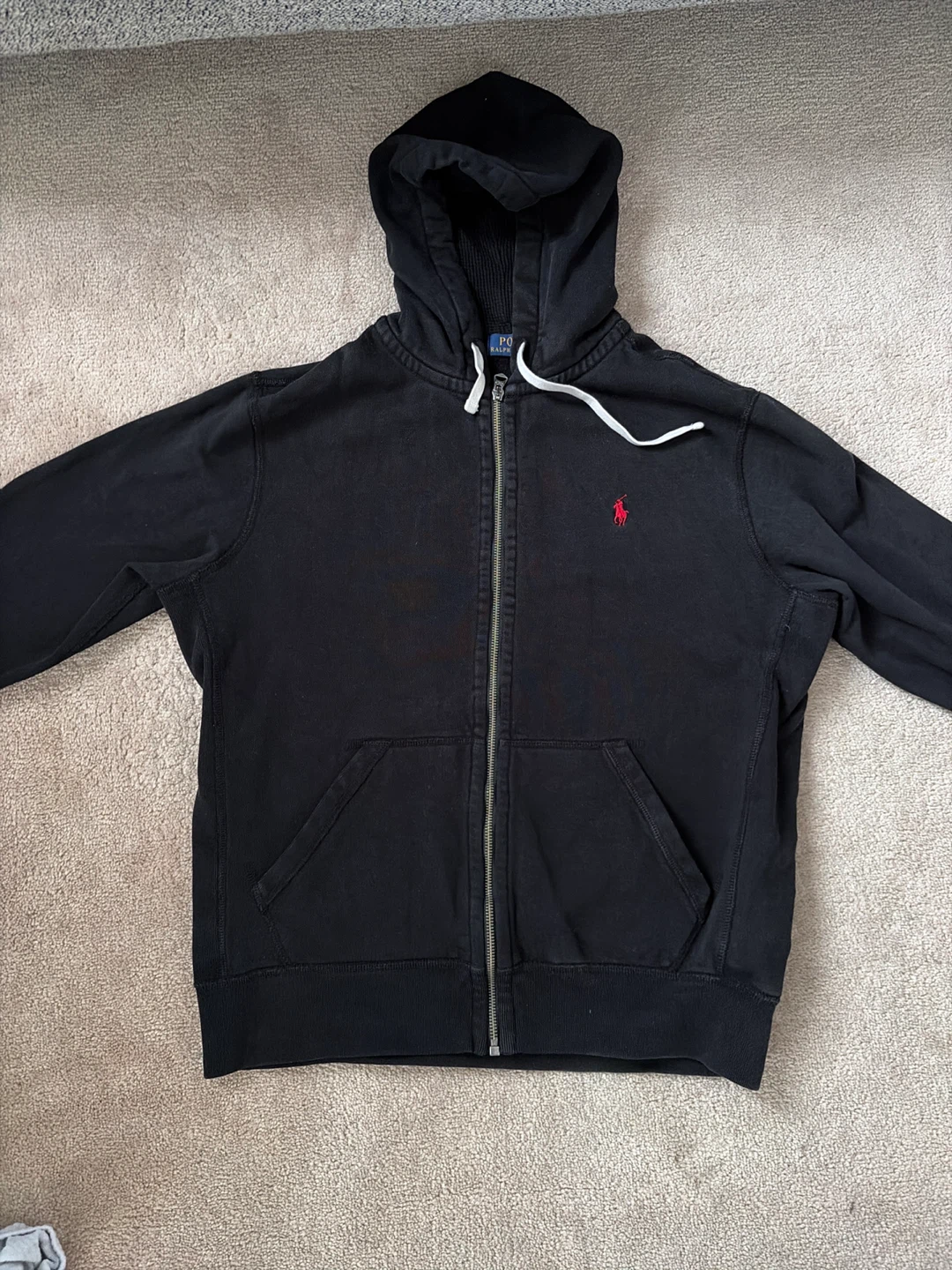 Ralph Lauren Black Zip-Up Hoodie