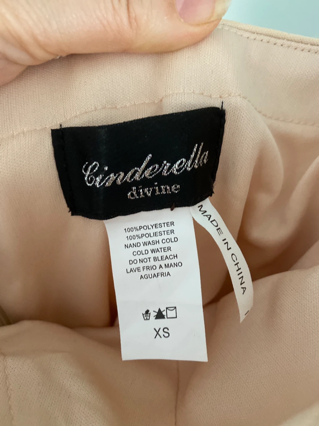 Cinderella Divine Sequin Dress XS Rose Gold - photo 3
