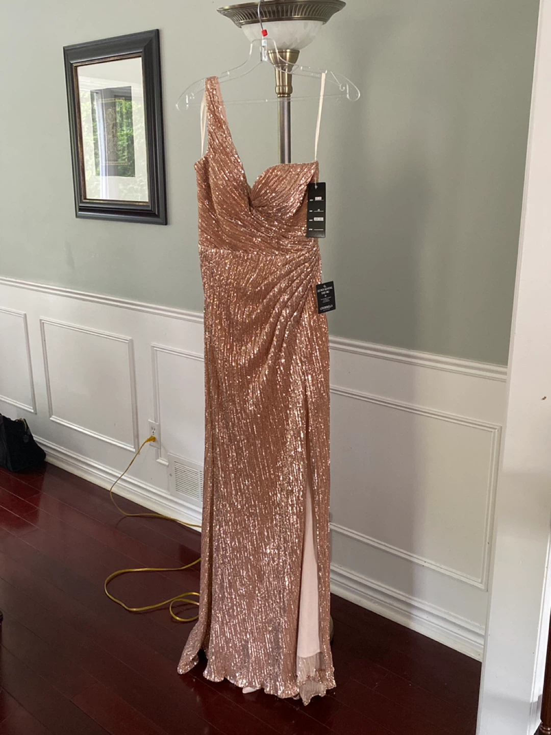 Cinderella Divine Sequin Dress XS Rose Gold