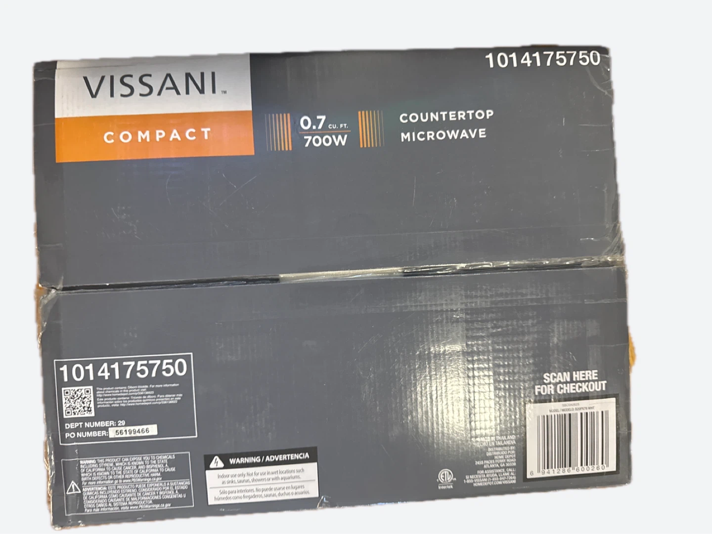 VISSANI 0.7 cu. ft. Compact Countertop Microwave - White - photo 5