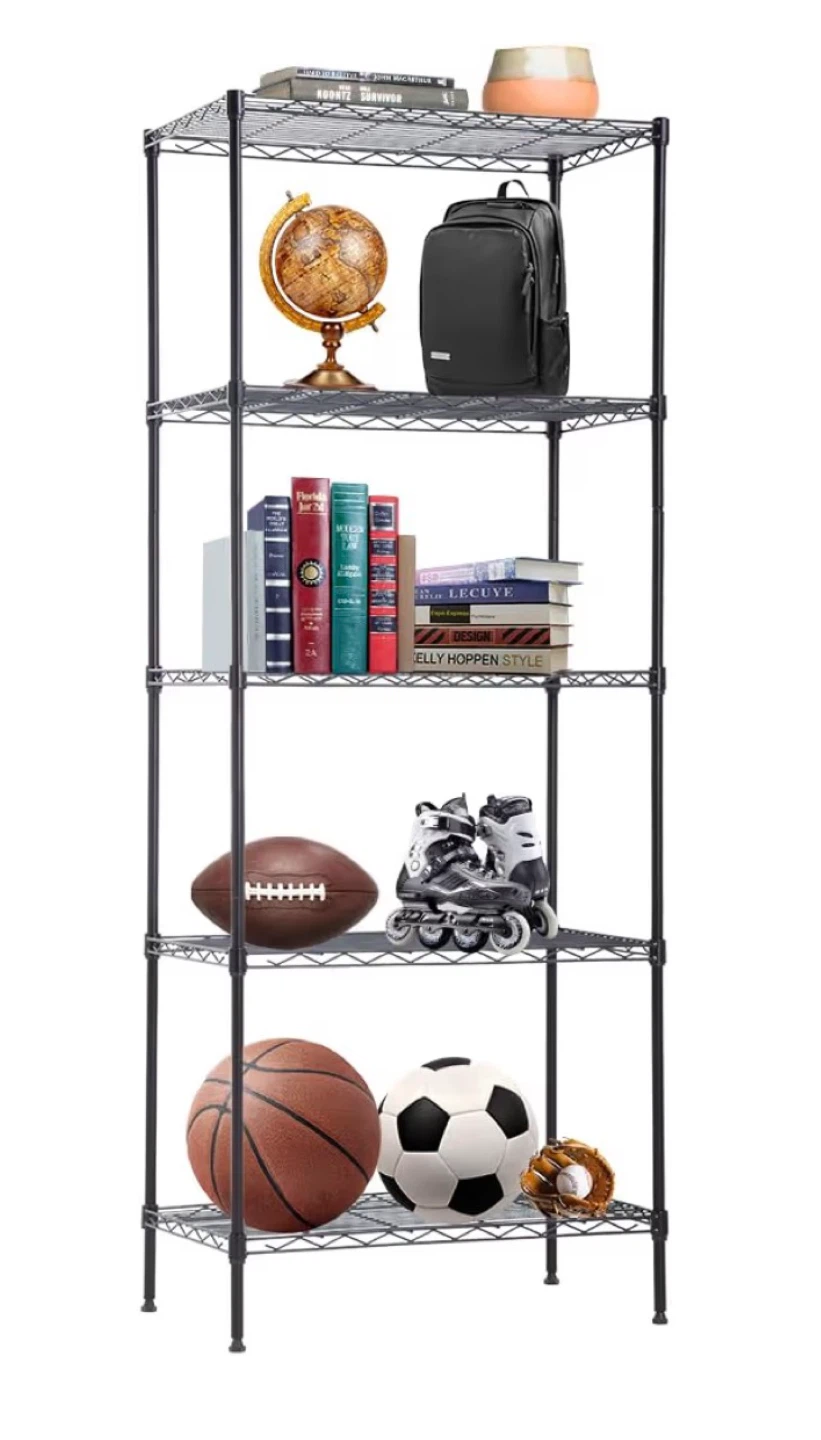 5-Tier Wire Shelving Unit