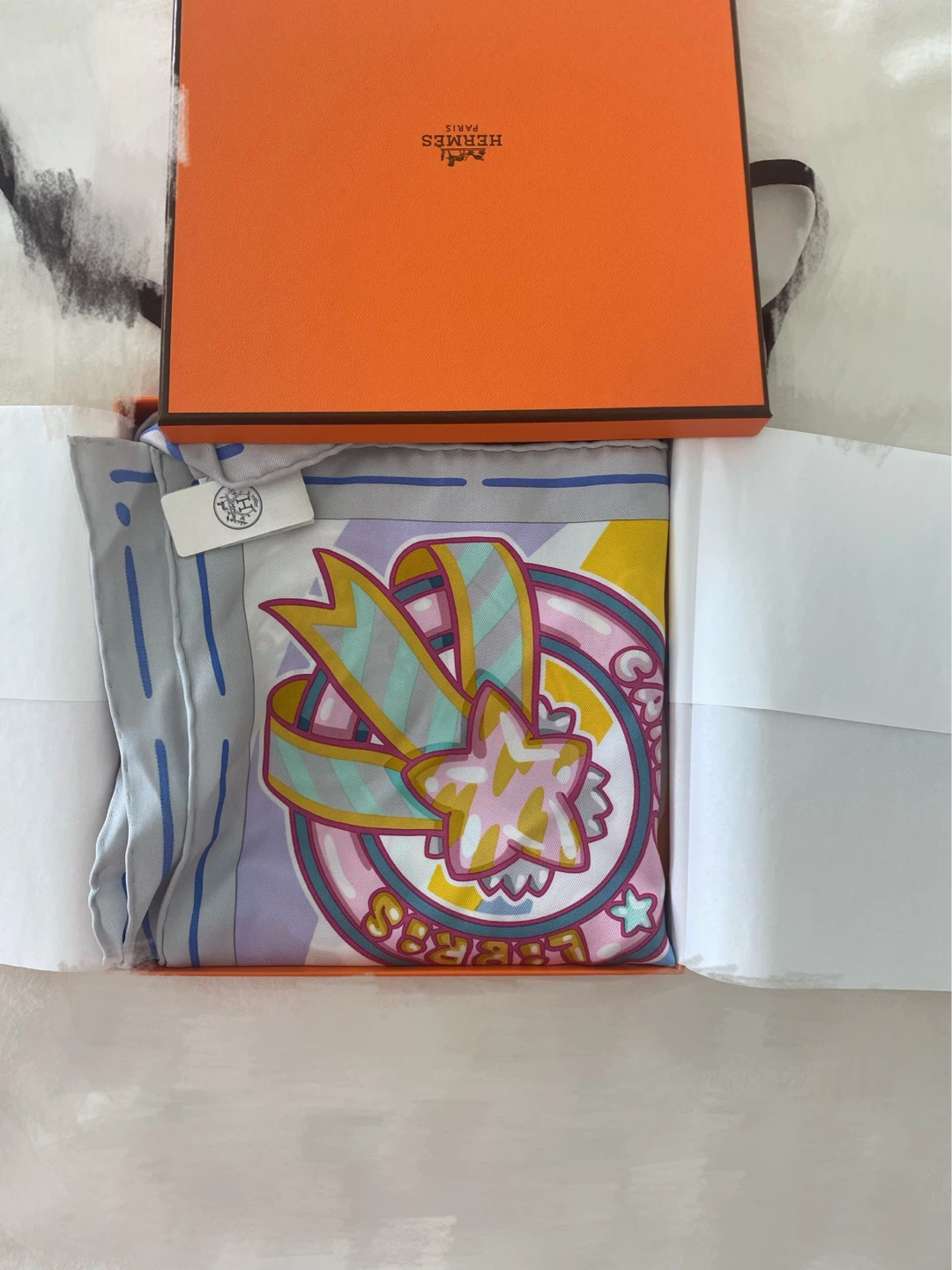 Hermès Paris Silk Scarf