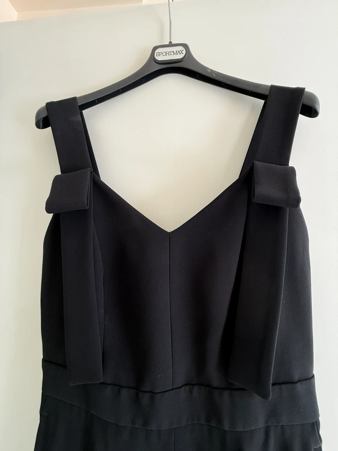 MaxMara Studio Black Jumpsuit with Bow Detail - photo 3