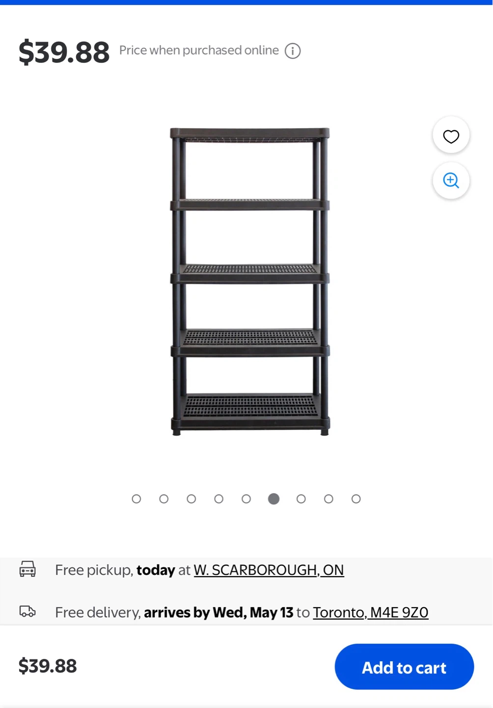 Black 5-Shelf Storage Unit - photo 3