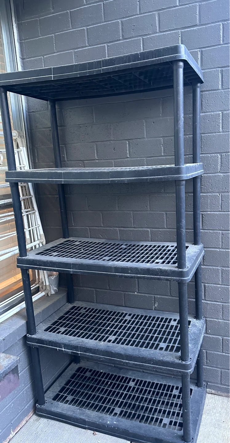 Black 5-Shelf Storage Unit