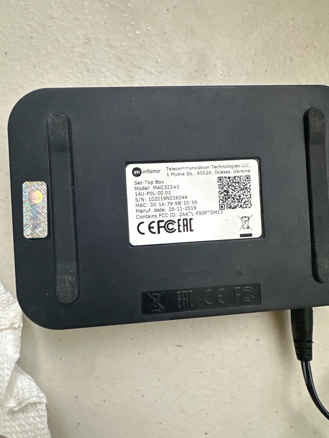 Infomir MAG322w1 Set-Top Box - photo 3
