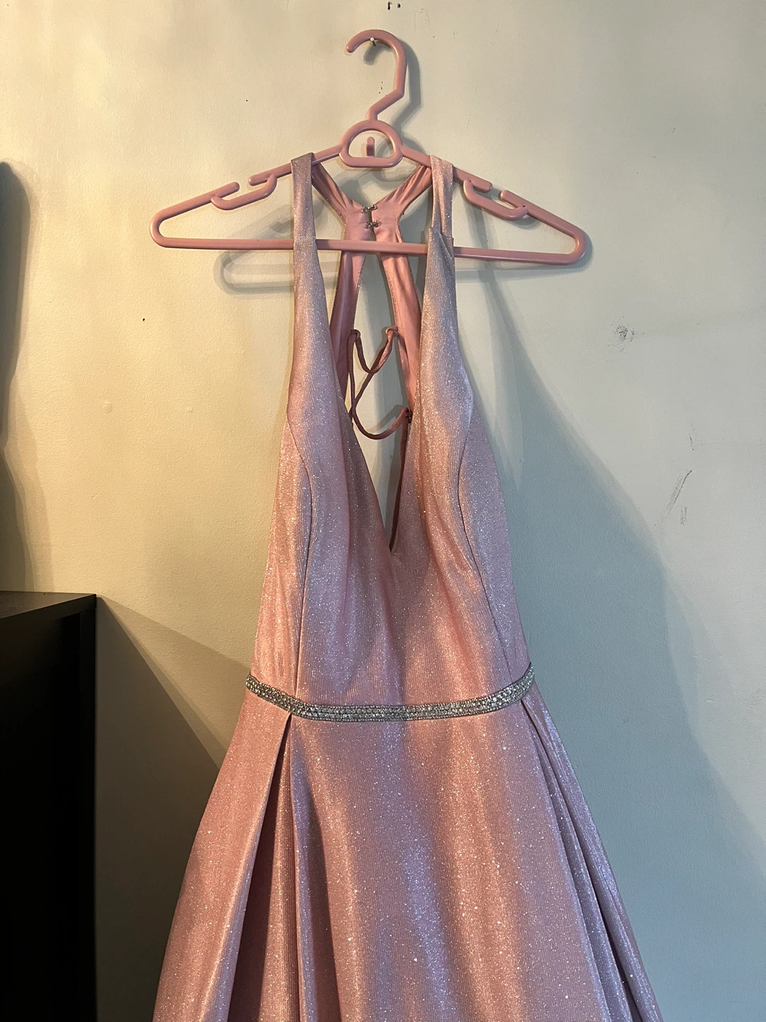 Sparkly Ombre Prom Dress - Pink/Silver - photo 2