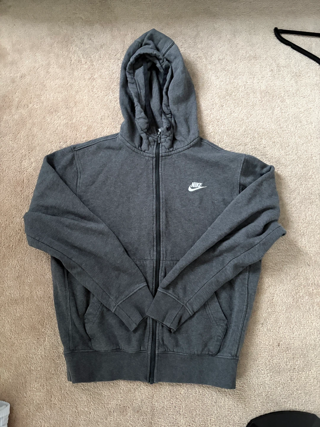 Nike Grey Full-Zip Hoodie