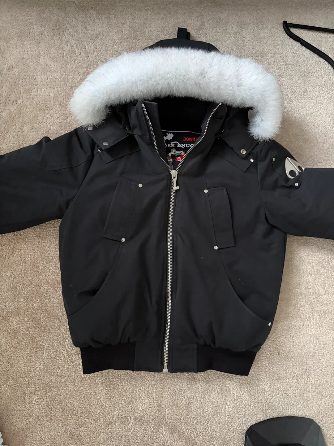 Moose Knuckles Down Filled Bomber Jacket