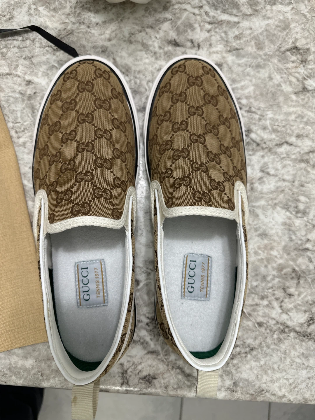 Gucci GG Canvas Slip-On Tennis Shoes - photo 3