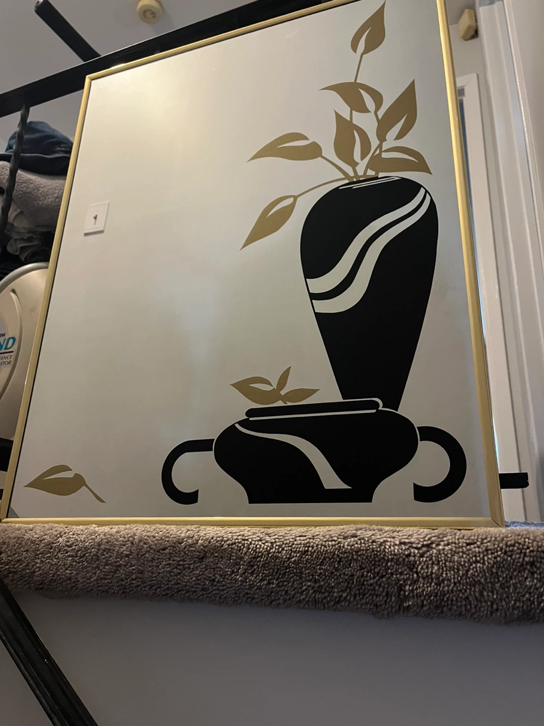 Decorative Mirror with Gold Frame - photo 2