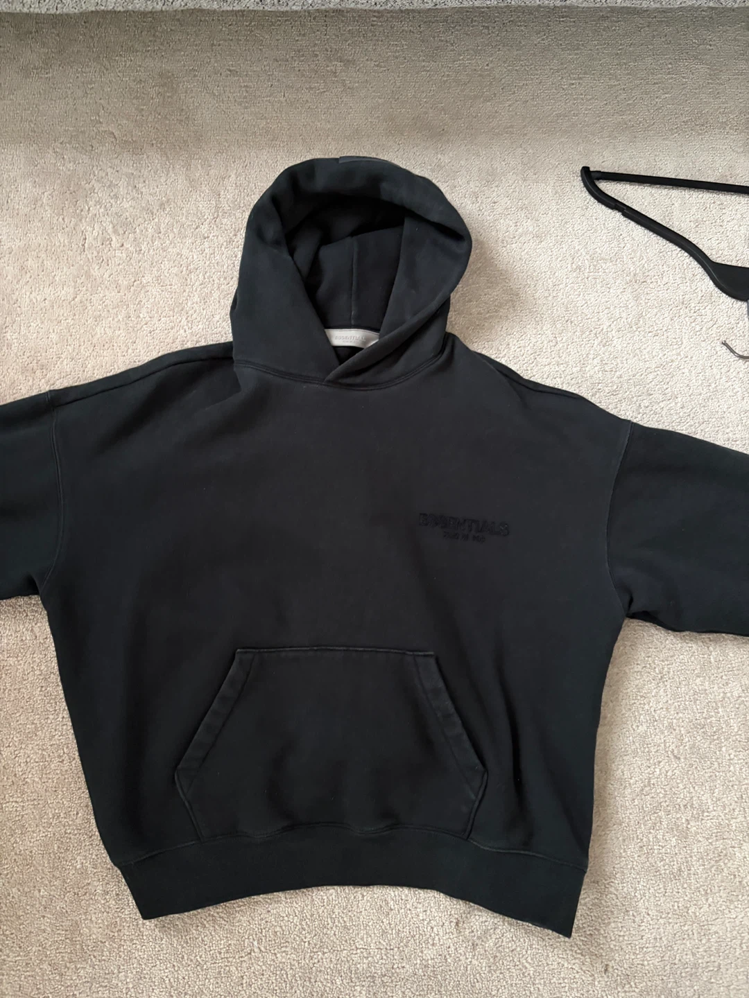 Black Essentials Fear of God Hoodie - photo 2