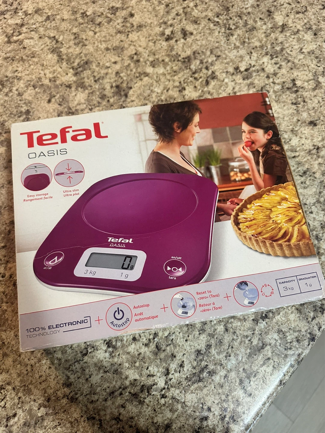 Tefal Oasis Purple Digital Kitchen Scale