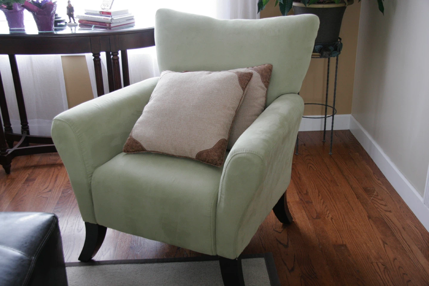 Light Green Accent Chair