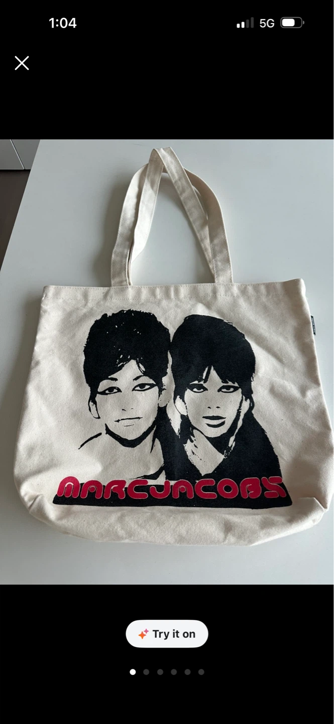 Marc Jacobs Tote Bag with Graphic Print