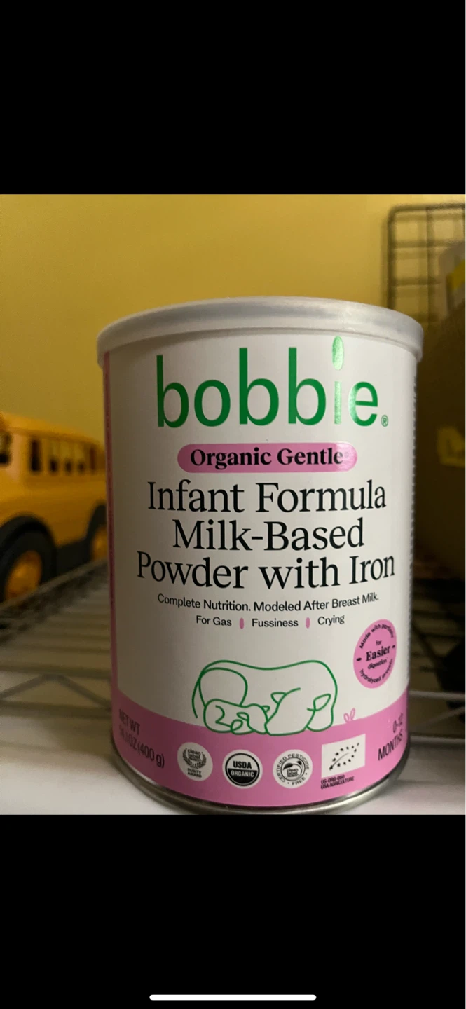 Bobbie Organic Gentle Infant Formula Milk-Based Powder with Iron