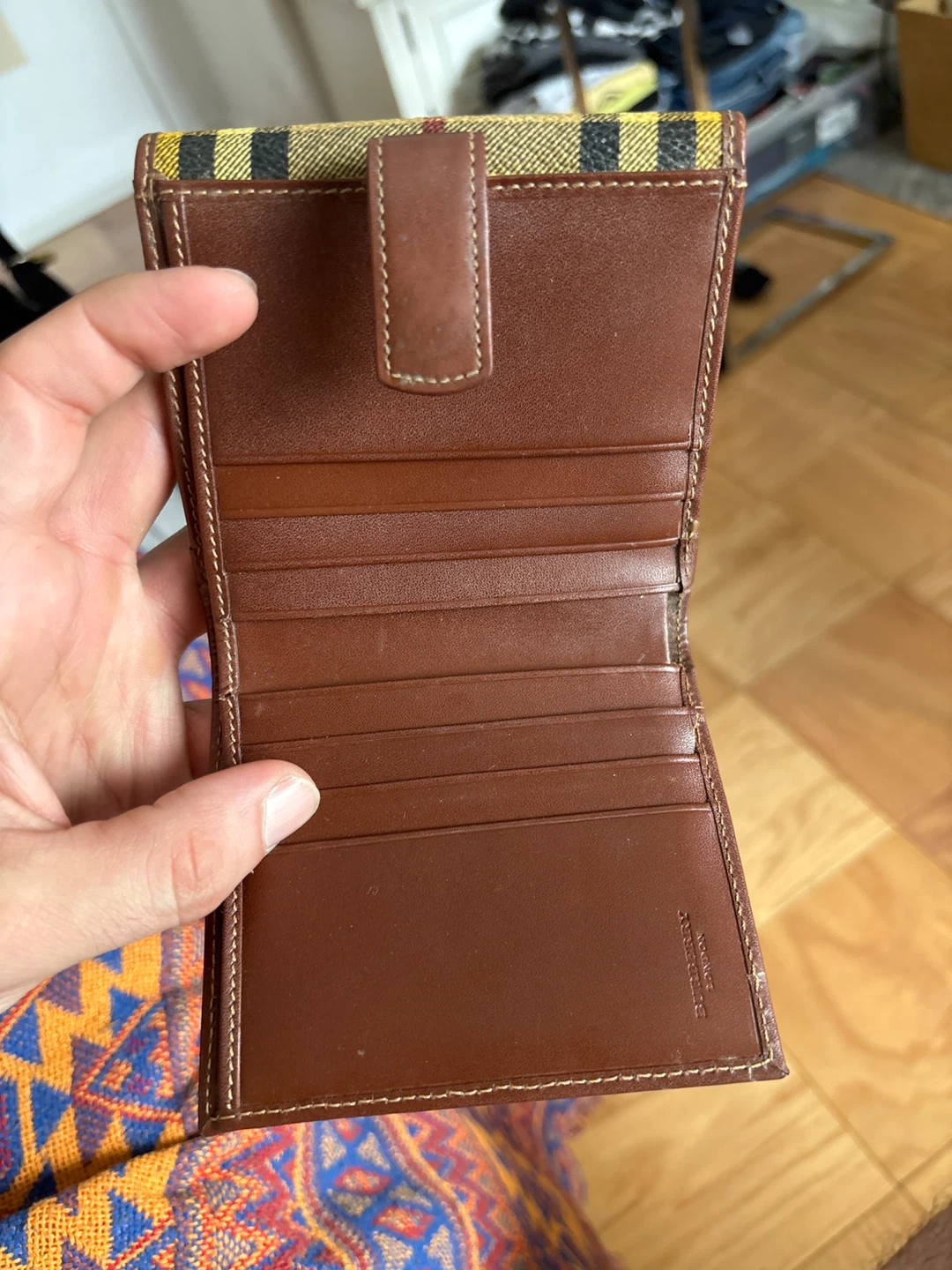 Burberry Haymarket Check Wallet - photo 3