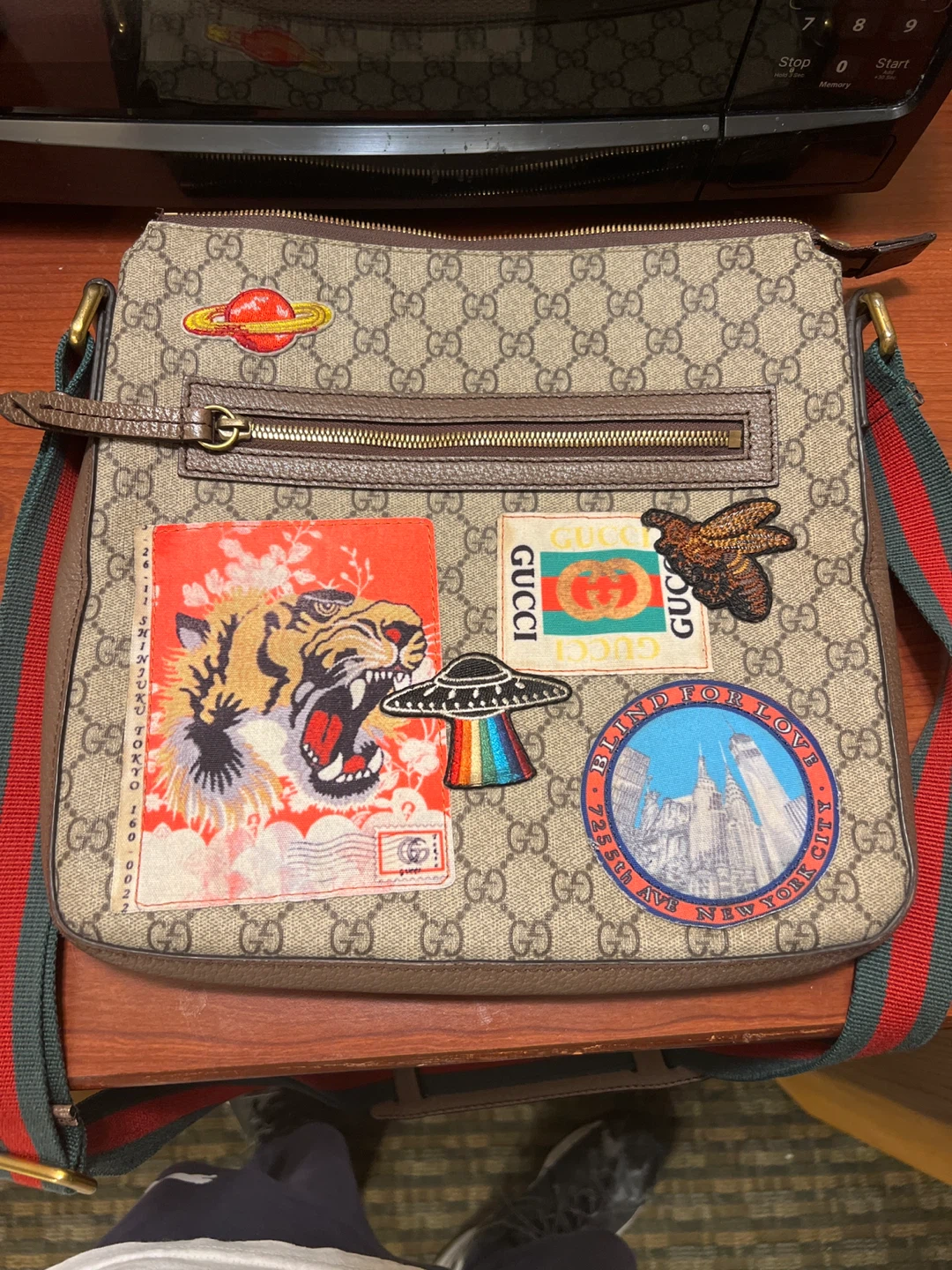 Gucci Messenger Bag with Patches - photo 2
