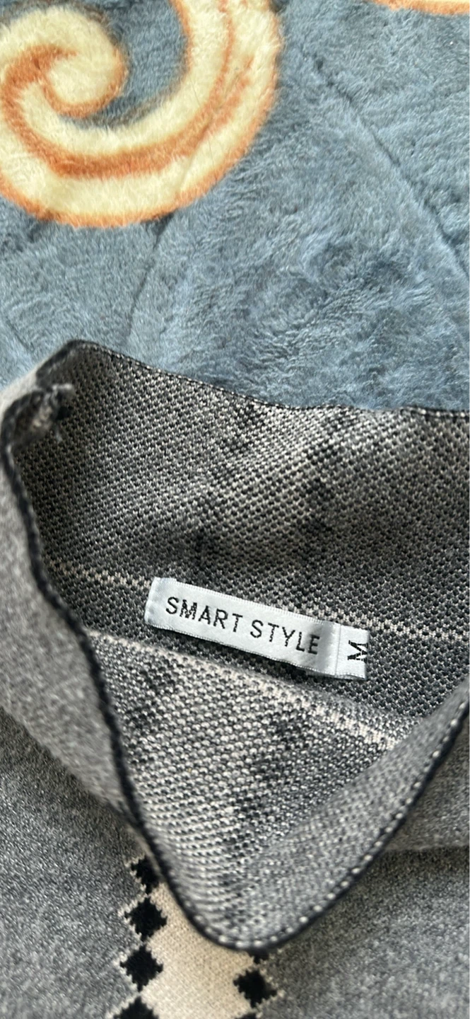 Smart Style Grey Striped Sweater and Pants Set - Size M - photo 3