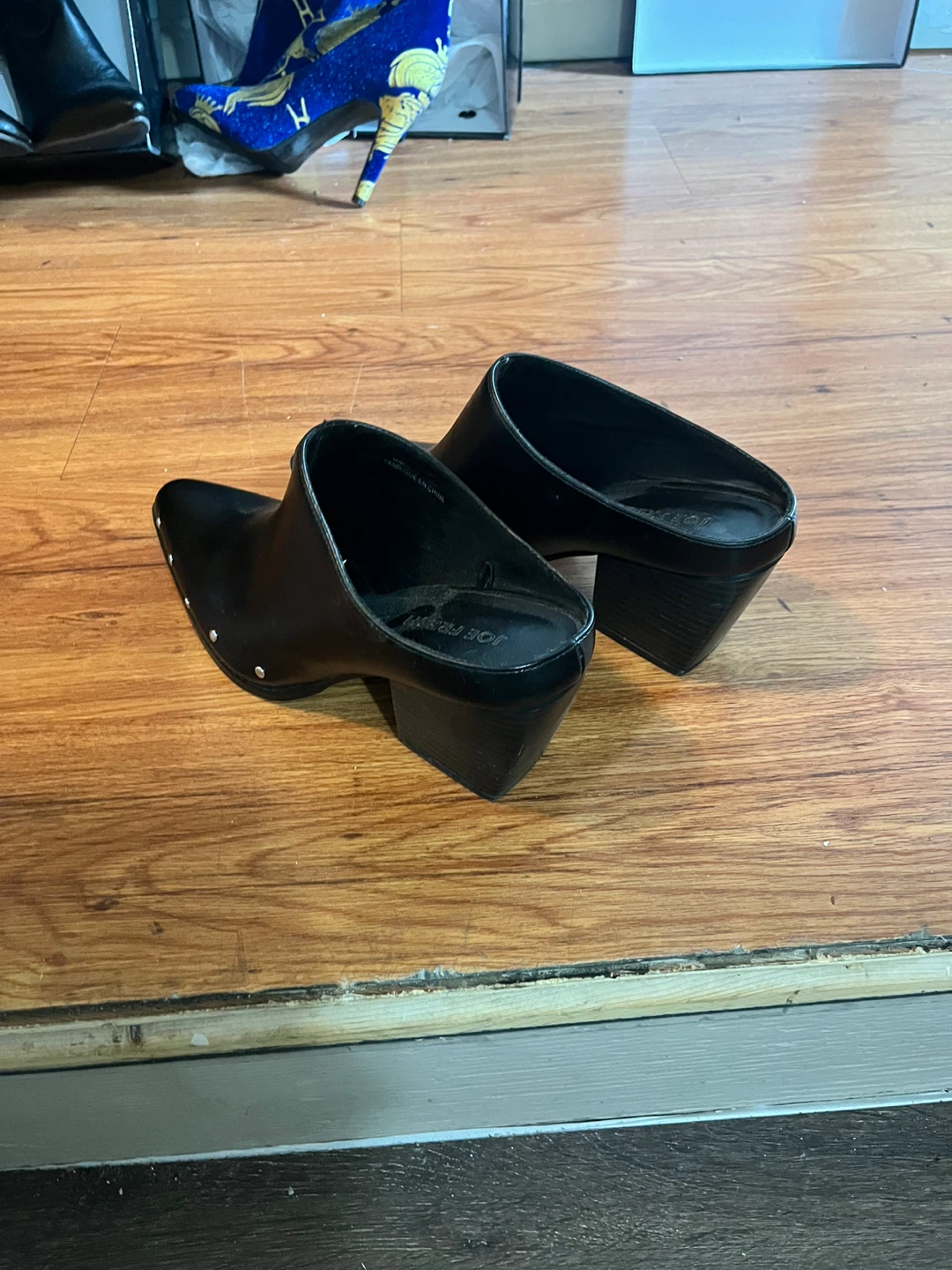 Joe Fresh Black Studded Mules - photo 4