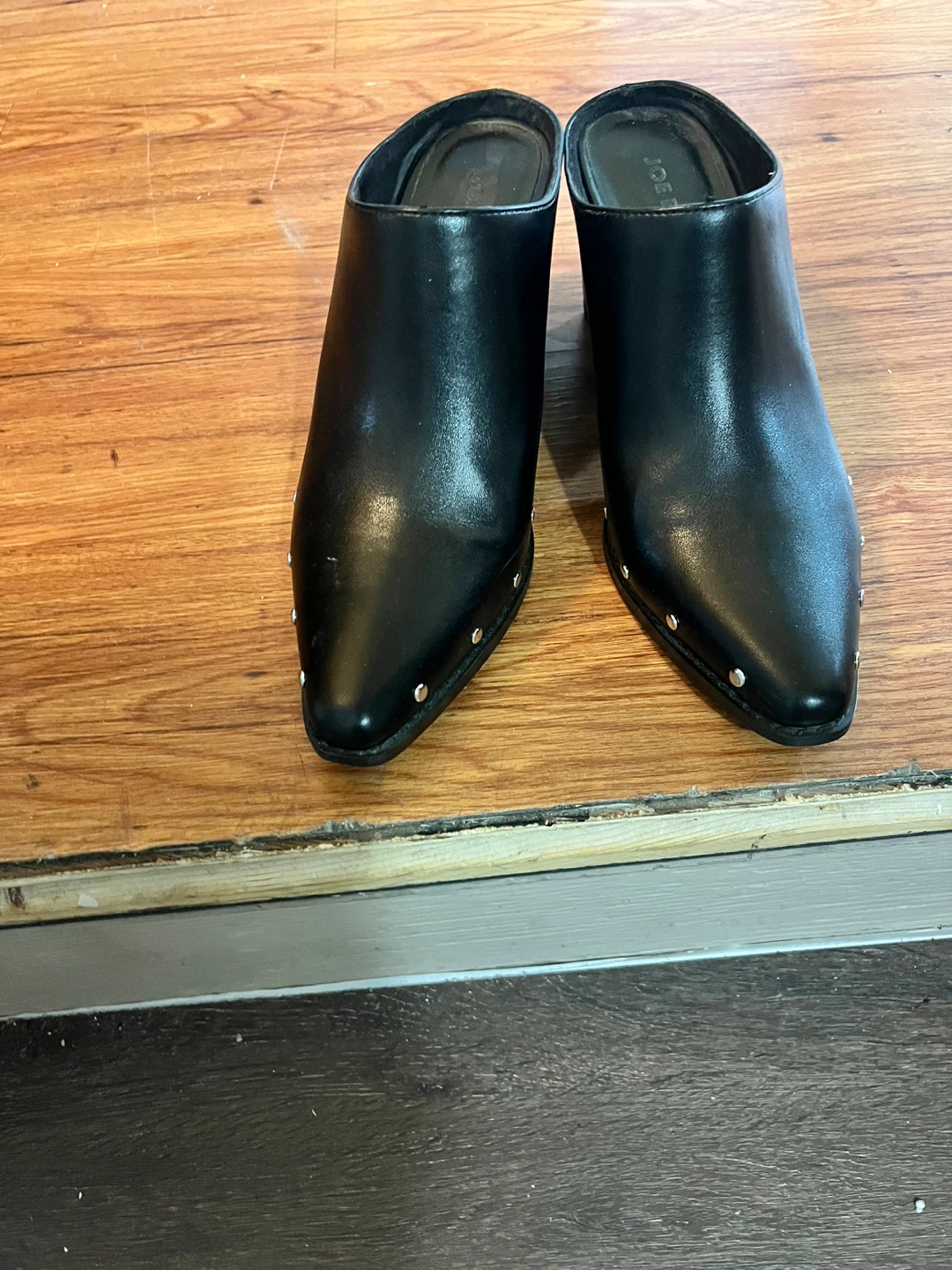 Joe Fresh Black Studded Mules - photo 2