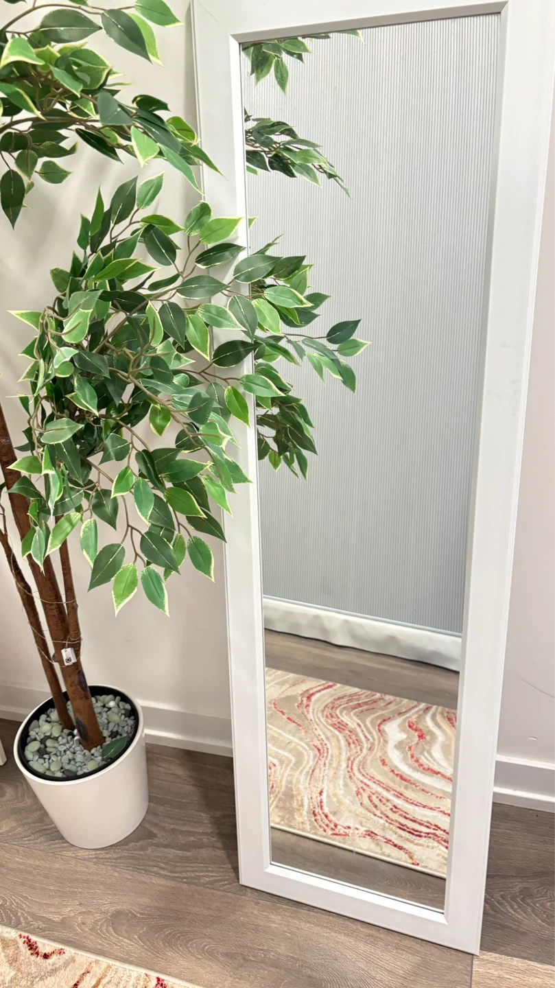 Full Length Standing Mirror - White Frame